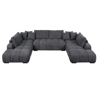 Chosen - Sectional Sofa With Toss Pillows And Chaise Acme