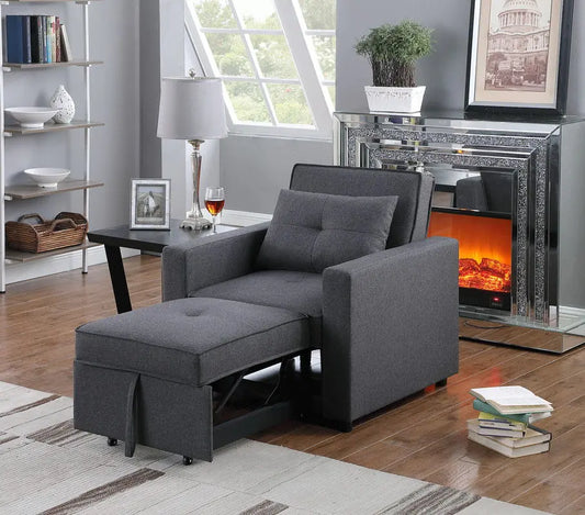 Zoey - Convertible Sleeper Chair With Side Pocket Lilola Home