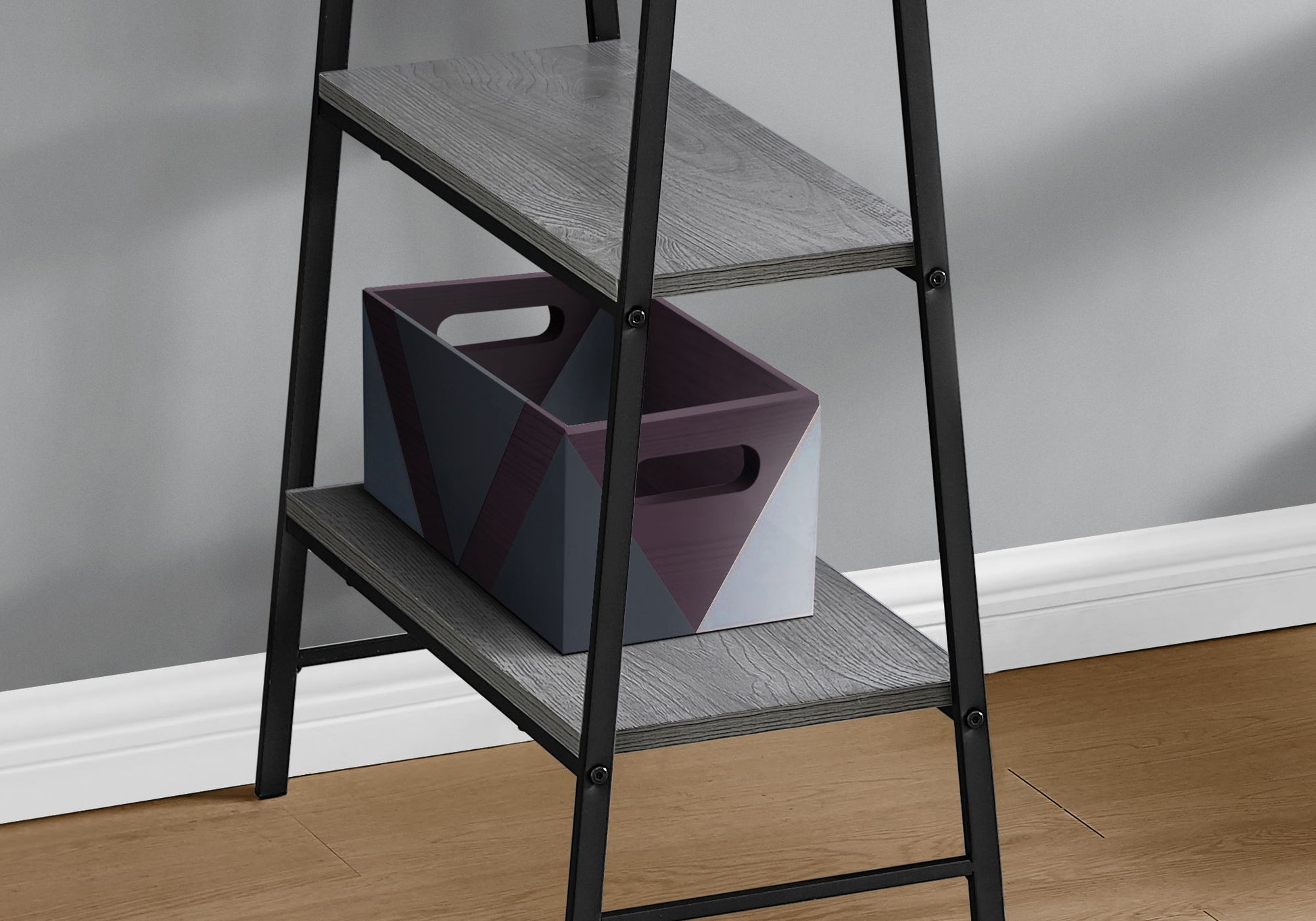 Computer Desk For Home Office, Storage Shelves, Industrial Design 8th Street