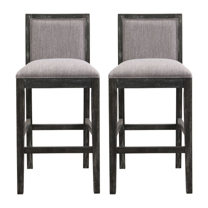 Upholstered Barstools (Set of 2) Noble House