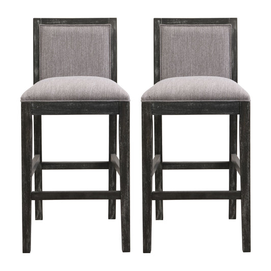 Upholstered Barstools (Set of 2) Noble House