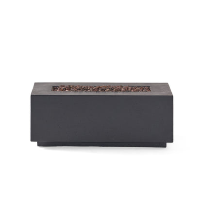 Contemporary Outdoor 40,000 Btu Propane Fire Pit Noble House