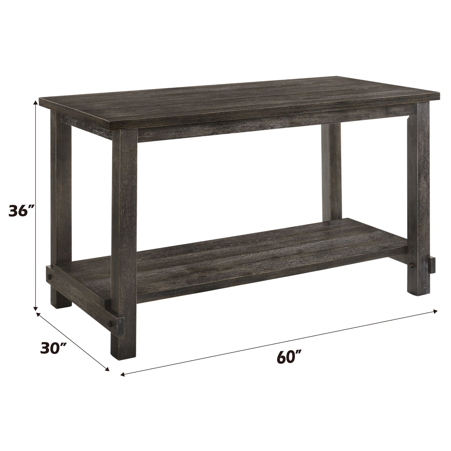 Martha II - 7 Pieces Counter Height Dining Room Set - Gray Acme