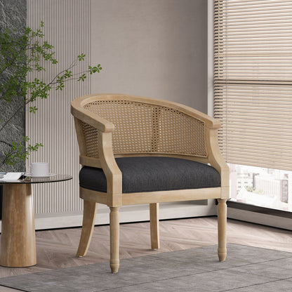 Curved Backrest Accent Chair Noble House