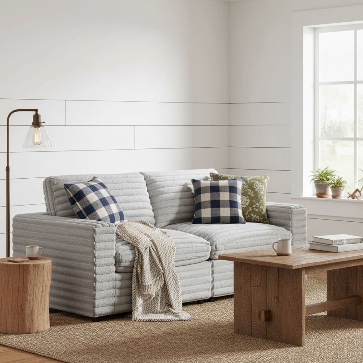 Jenny - 2 Piece Sofa Sectional - Gray Ridgecrest Home