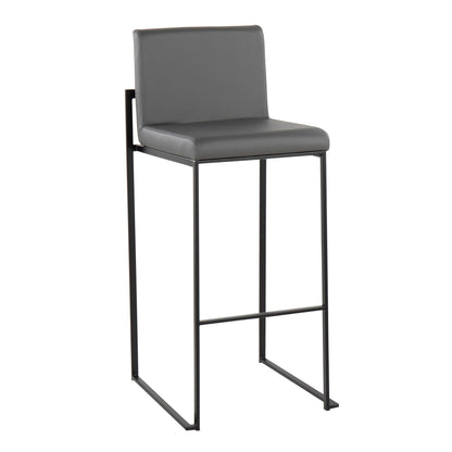 Fuji - Contemporary High Back Barstool Elegant Design Lumi Source