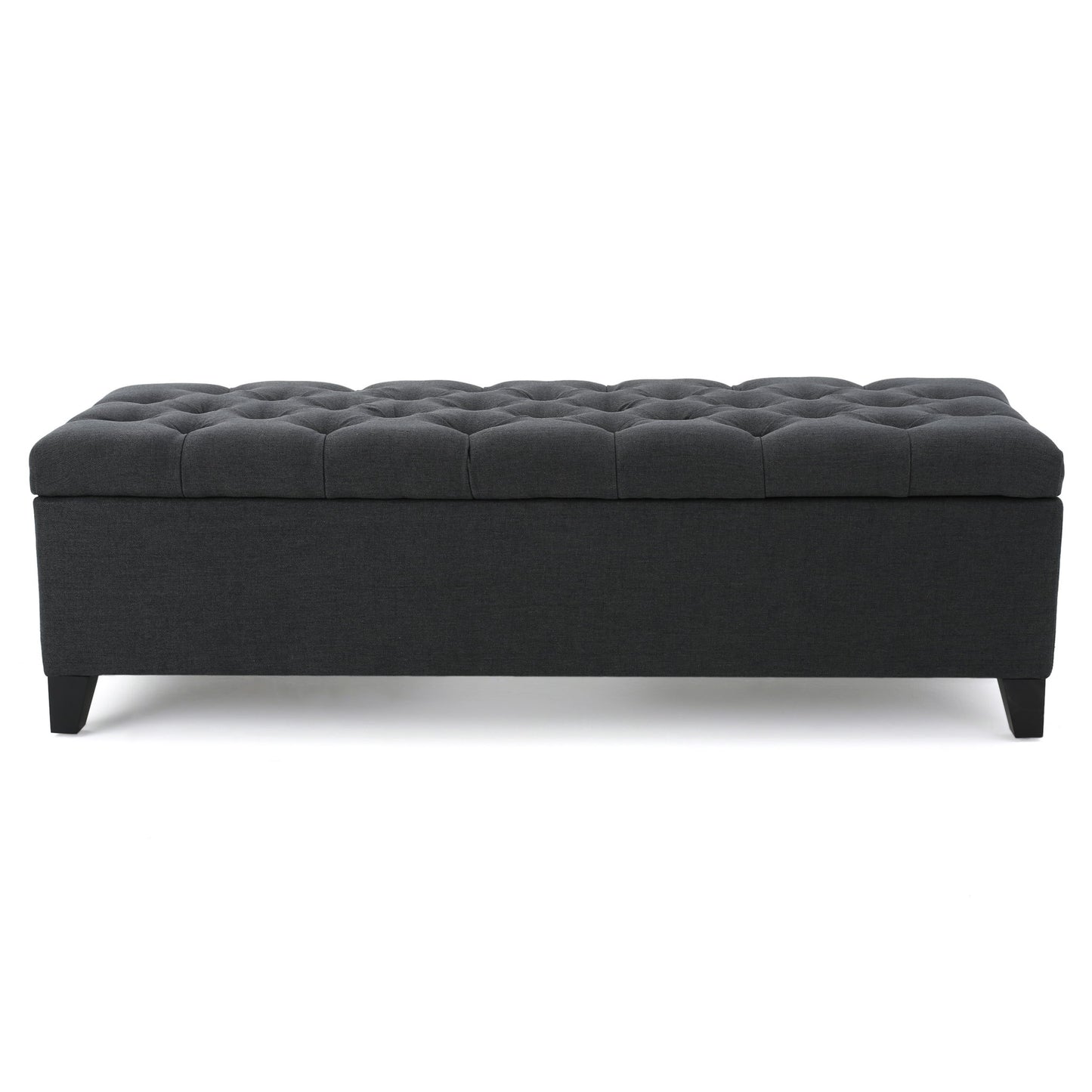 Glouster - Contemporary Storage Ottoman With Button Tufted Design Noble House