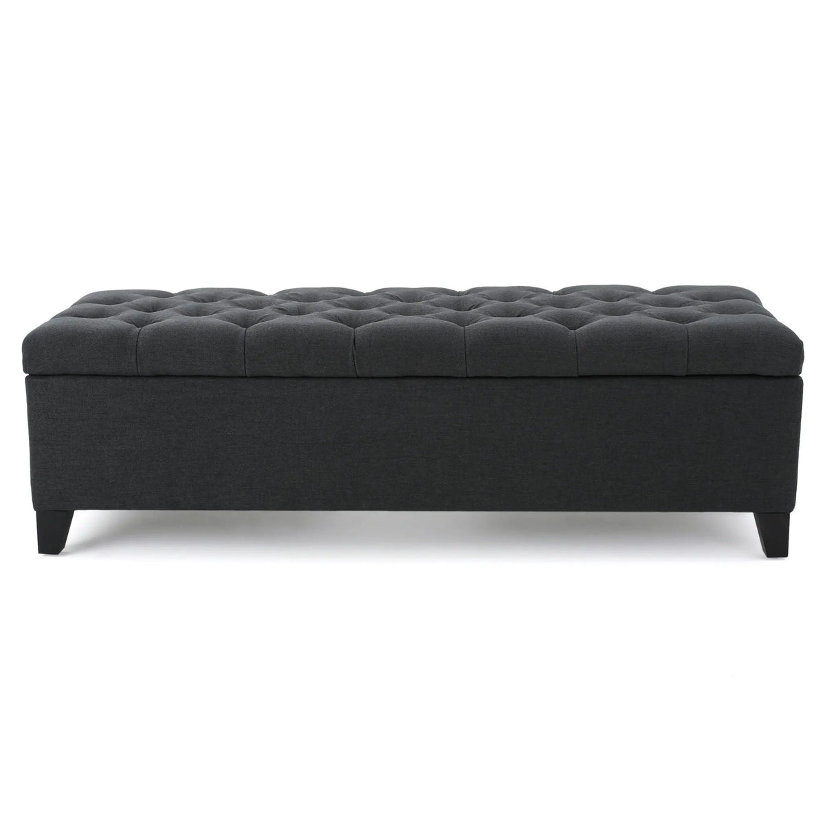 Glouster - Contemporary Storage Ottoman With Button Tufted Design Noble House