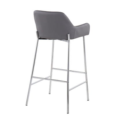 Daniella - Contemporary Fixed Height Barstool (Set of 2) Lumi Source
