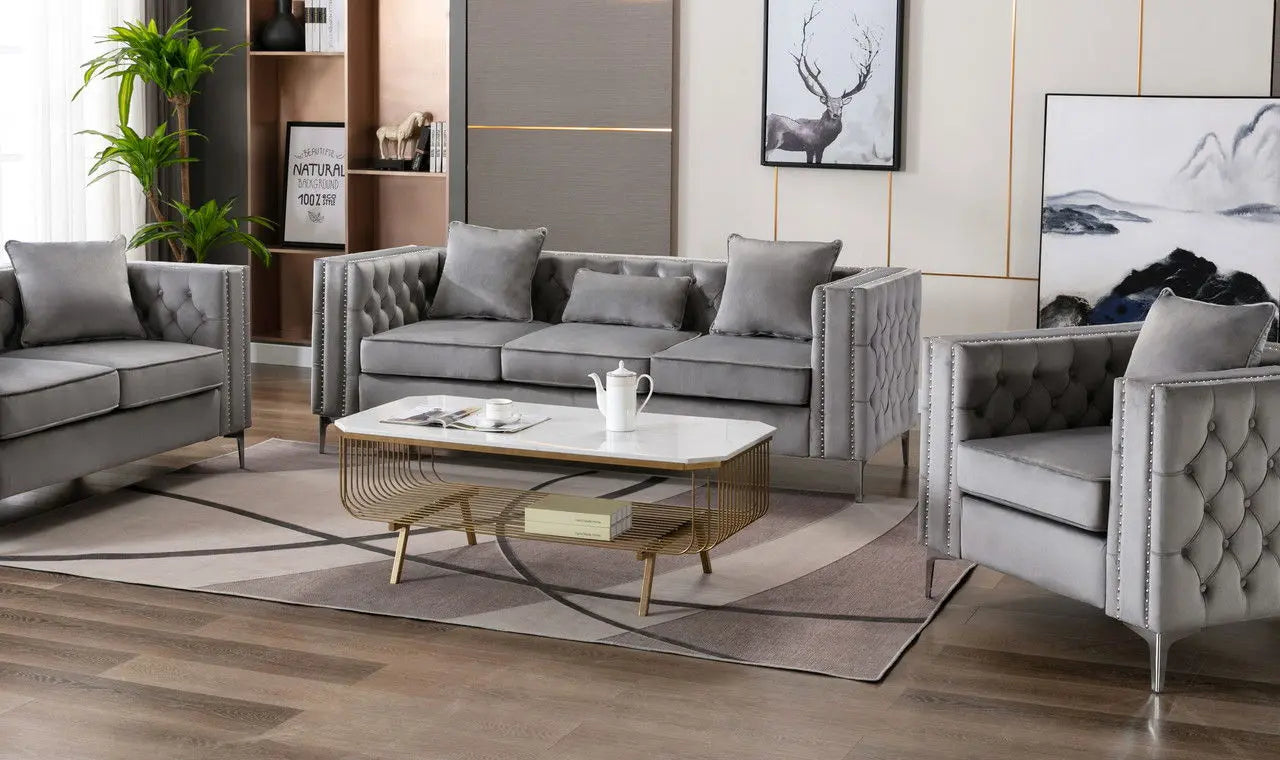 Lorreto - Velvet Sofa Lilola Home