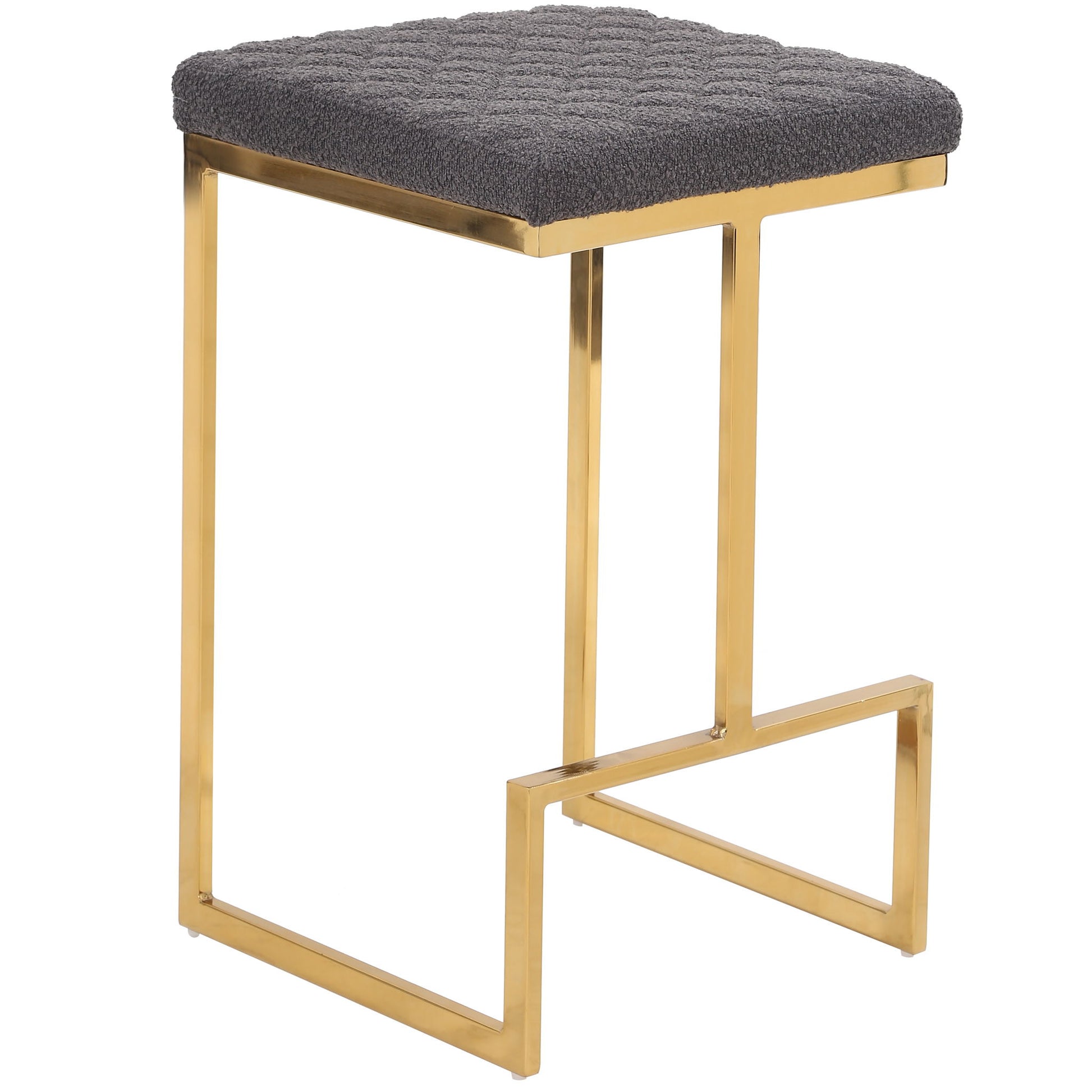 Joel - Mid Century Modern Luxury Upholstered Stool Ashcroft Furniture