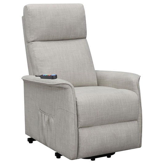 Upholstered Power Lift Recliner With Wired Remote Furniture Max