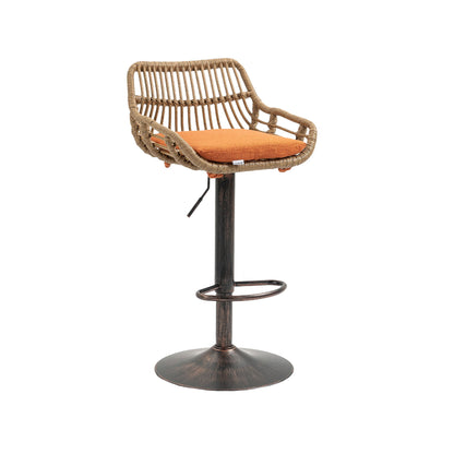 Modern Swivel Bar Stools Adjustable Counter Chairs With Footrest (Set of 2) Home Essentials