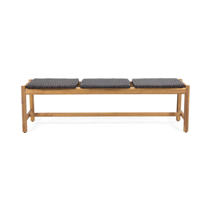Cambria - Rustic 3 Seater Bench - Teak Noble House