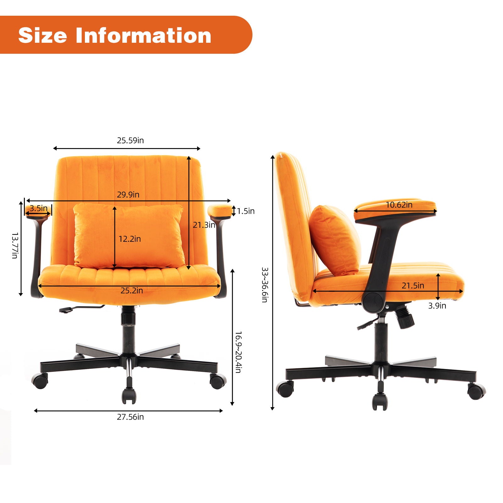 Criss Cross Armrest Office Chair With Wheels Home Essentials