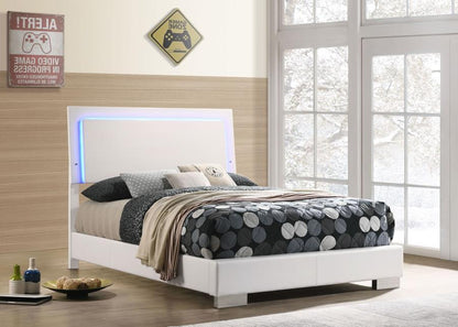 Felicity - Wood LED Panel Bed CoasterEssence