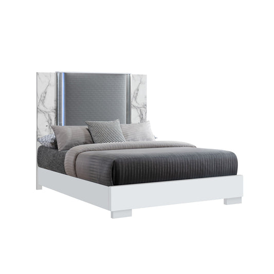 Moon - 5 Pieces Bedroom Set With LED Lighting Global Furniture USA
