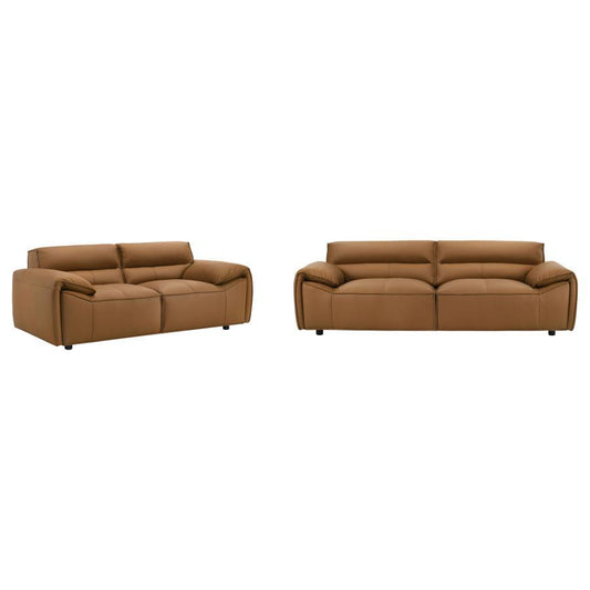 Buxton - Leather Upholstered Sofa Set Coaster Fine Furniture
