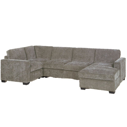 Sectional With RAF Chaise, Armless Loveseat & LAF 1 Arm Chair Home Essentials