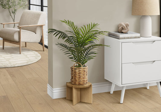 24" Tall, Artificial Plant, Palm, Indoor, Faux, Fake, Table, Floor, Greenery, Potted, Real Touch, Decorative - Green / Beige 8th Street