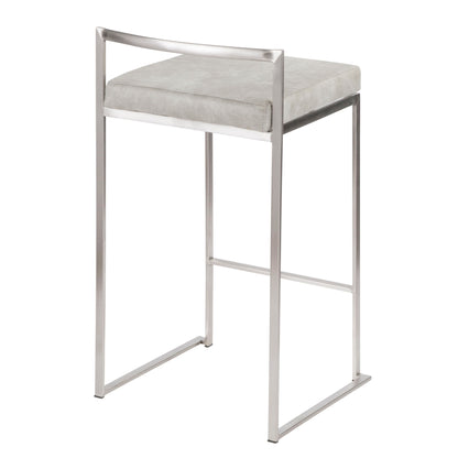 Fuji - Contemporary Elegant Stackable Counter Stool Set Lumi Source