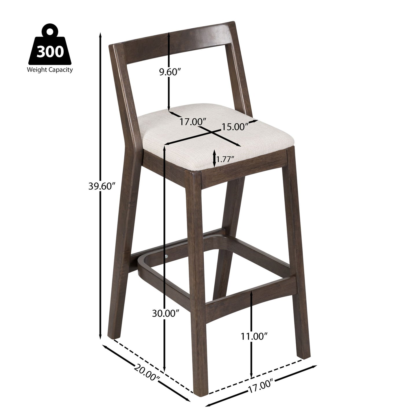 Jasper - Indoor Barstool (Set of 2) Noble House
