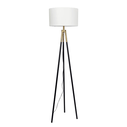 Sway - Floor Lamp With On / Off Switch Triple Legs Shade - Black / Gold / White Ashcroft Furniture