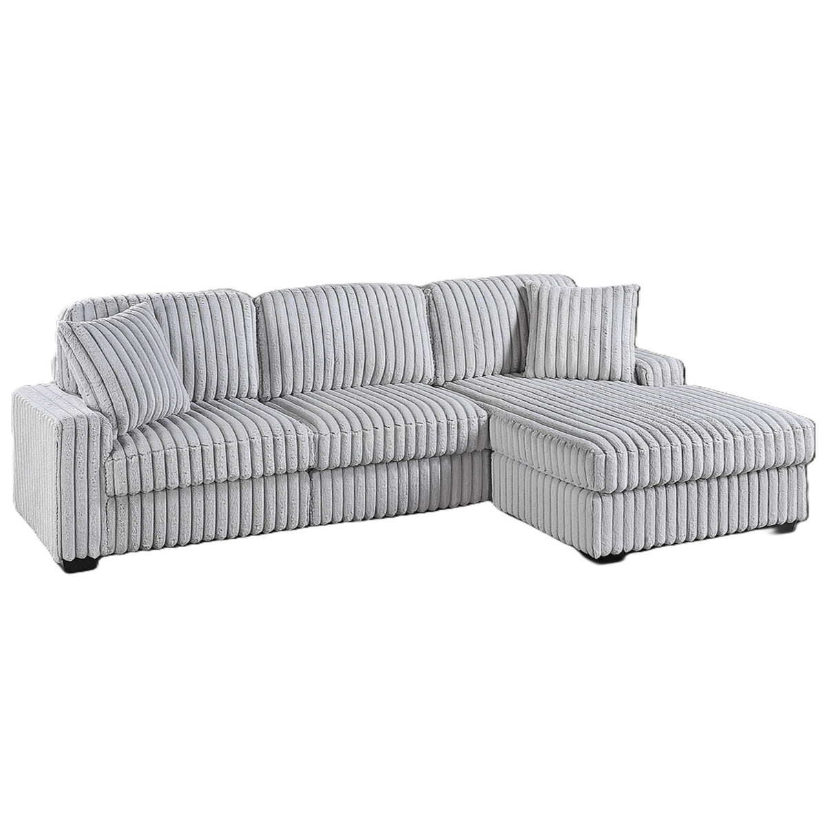 Sectional Sofa Set With Reversible Chaise, Living Room Furniture Home Essentials