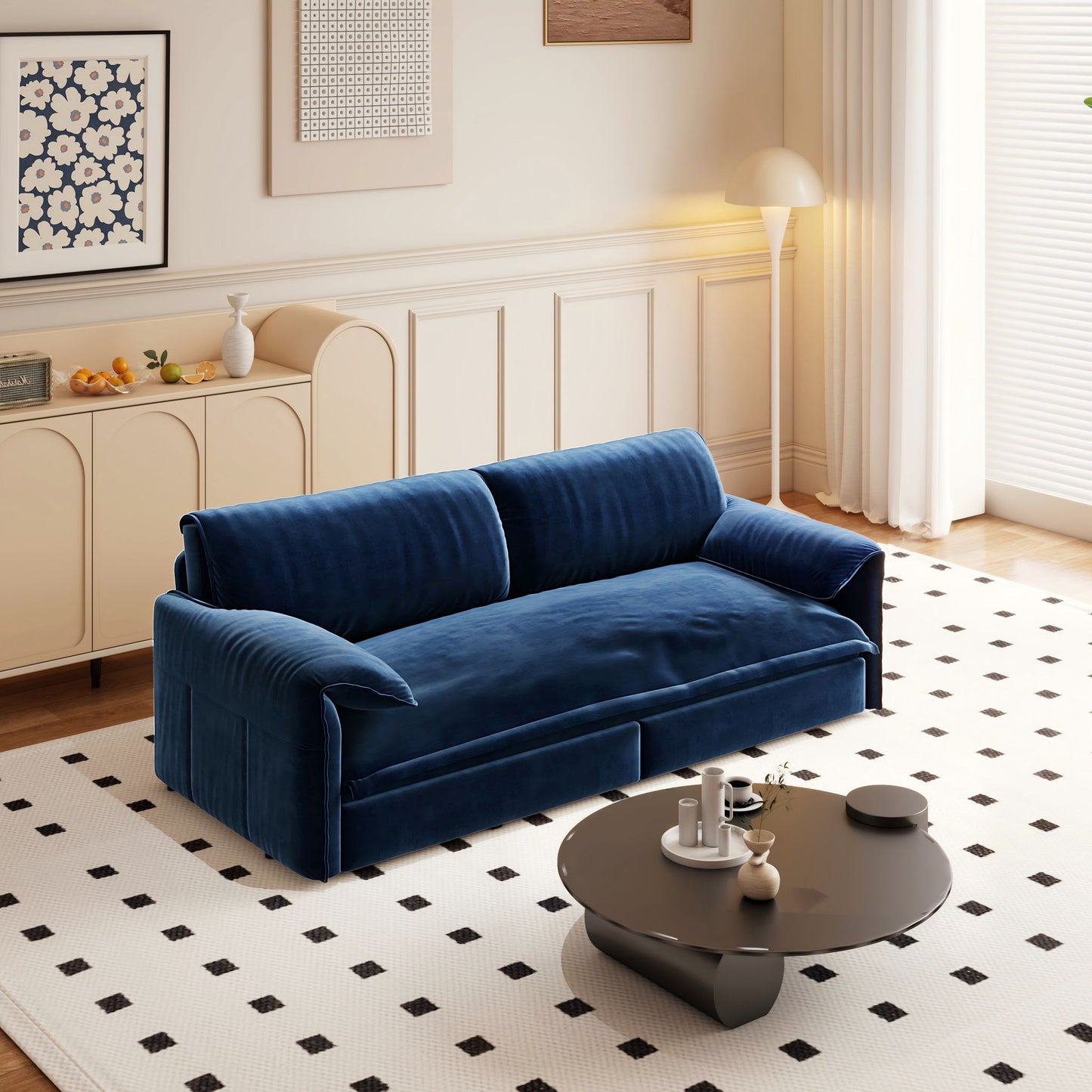 Queen Pull Out Sofa Bed With Side Storage Home Essentials
