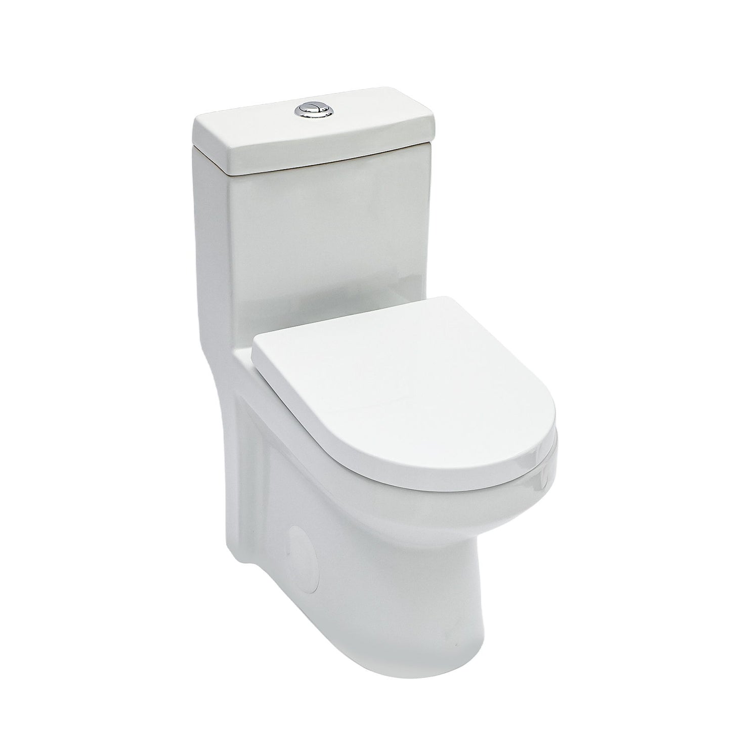 1 Piece Toilet For Bathroom, Dual Flush 1.1 / 1.6 Gpf, Soft Closing Seat - White Daily Nest