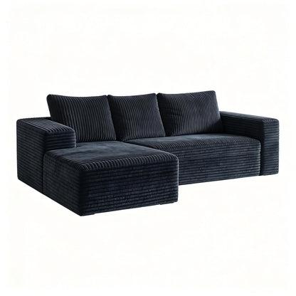 Modern L-Shaped Sectional Sofa With Left Facing Chaise Home Essentials