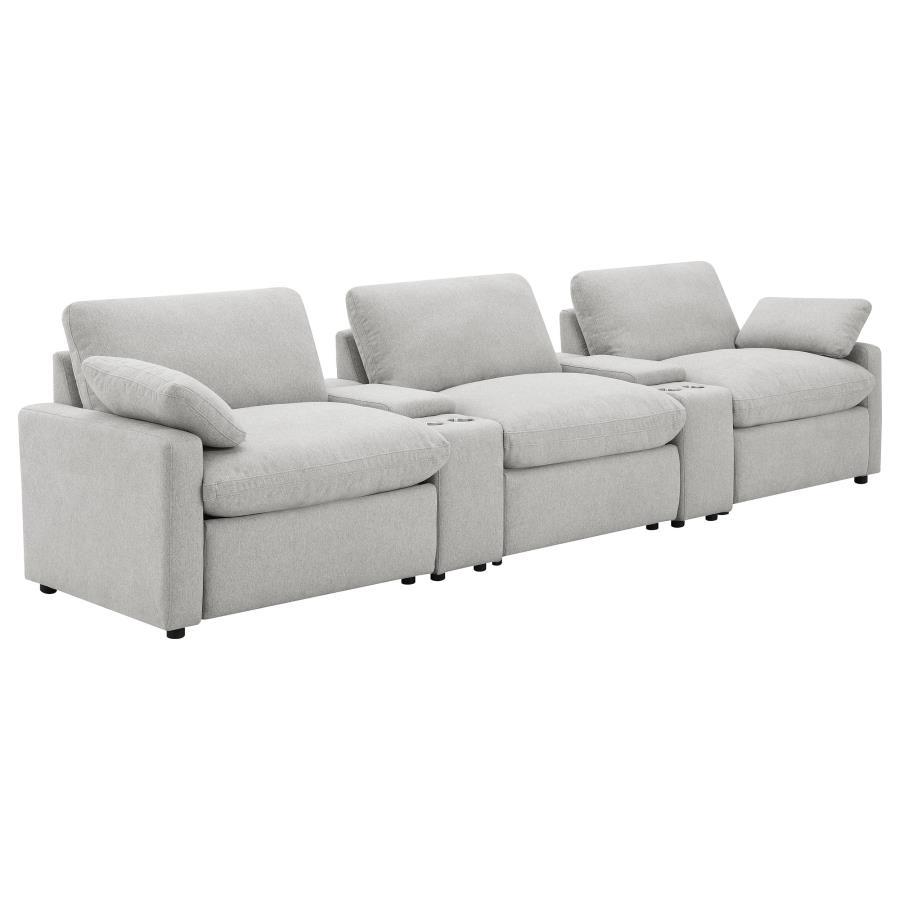 Collins - 5-Piece Power Reclining Home Theater Seating Coaster Fine Furniture