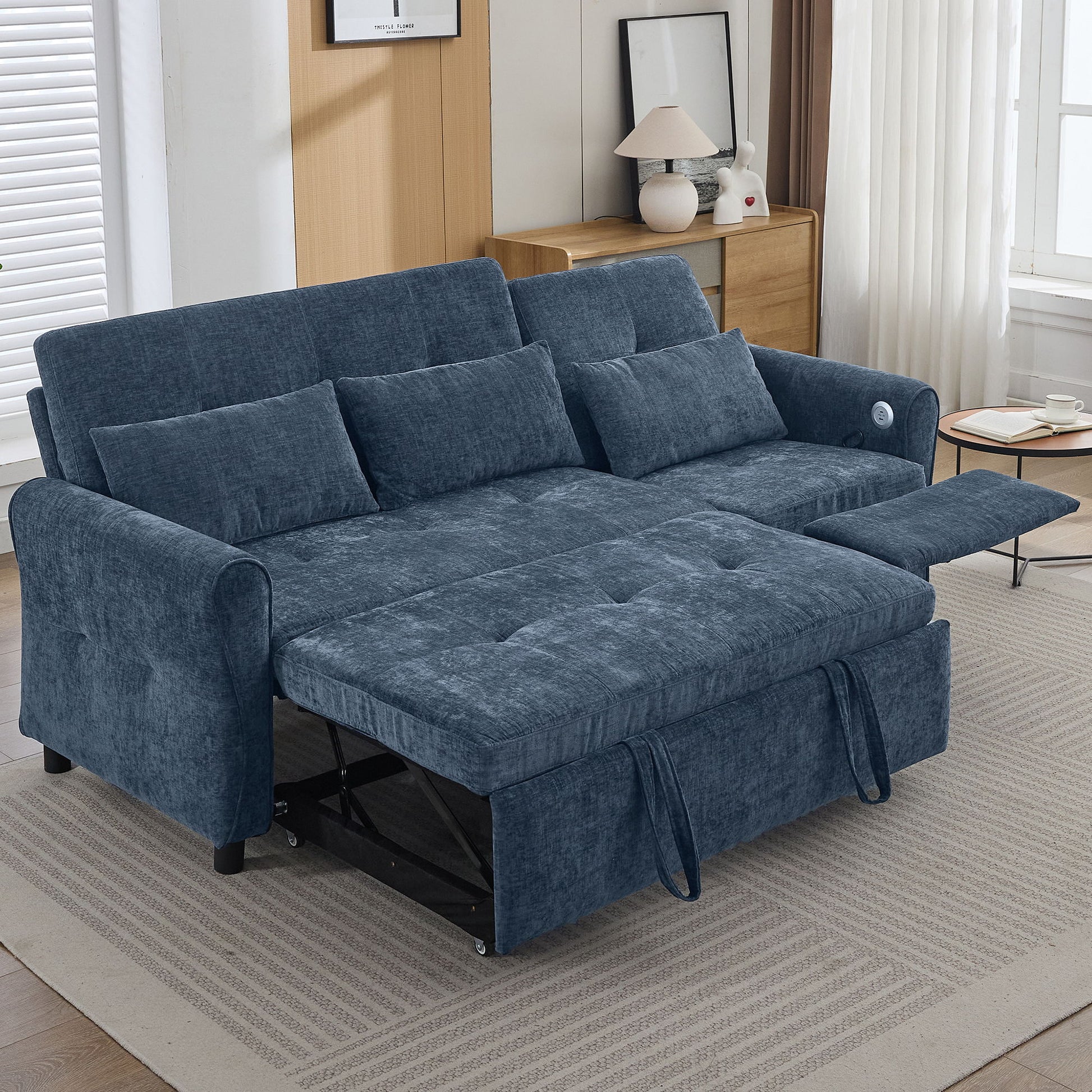 3 Seater Sofa Bed And Reversible Recliner Hearth and Haven