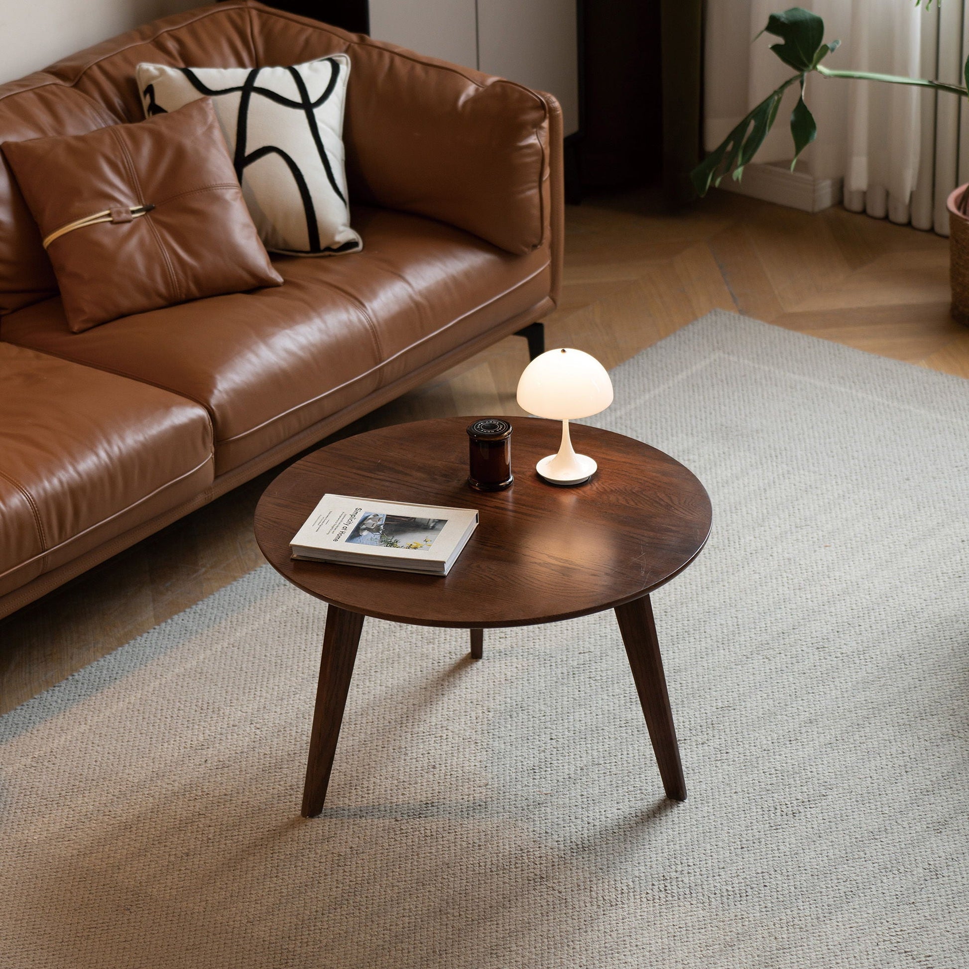Center Low Coffee Table - Walnut Home Essentials
