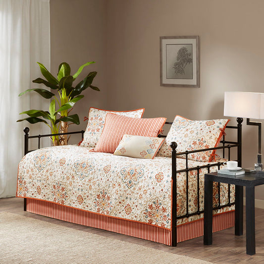 Tissa - Twin Reversible Daybed Cover (Set of 6) - Ivory Madison Park