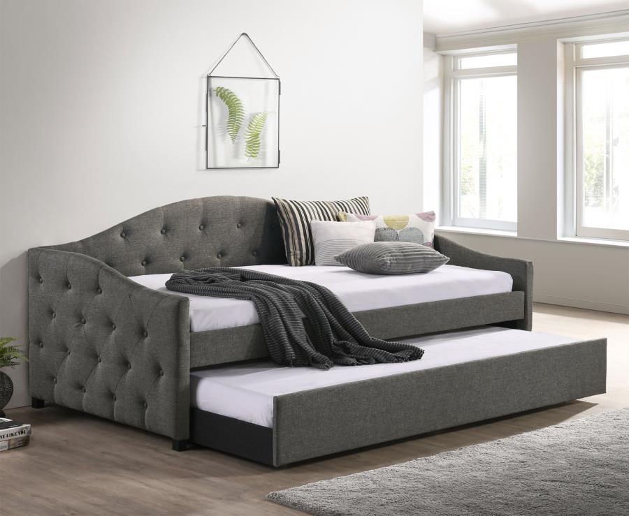 Sadie - Upholstered Daybed With Trundle CoasterEveryday