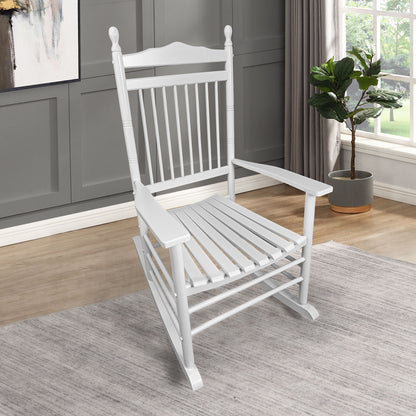 Balcony Porch Adult Rocking Chair - Wood Home Essentials