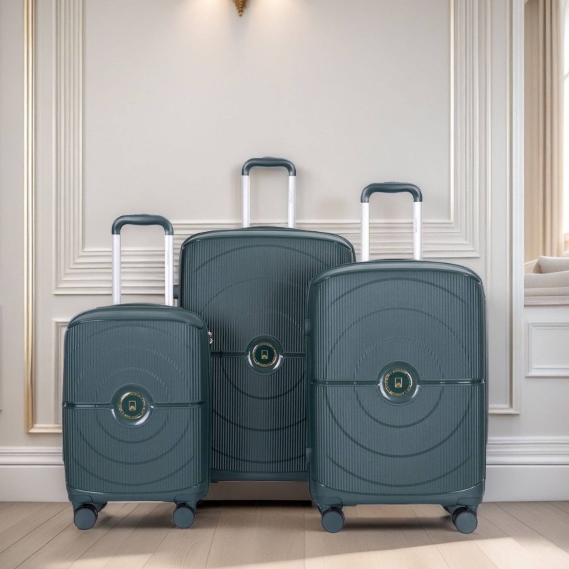 3 Piece Set Expandable Hardshell Suitcase Double Spinner Wheels Daily Nest
