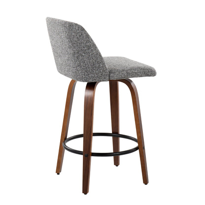 Toriano - Mid Century Modern, Counter Stool (Set of 2) Lumi Source
