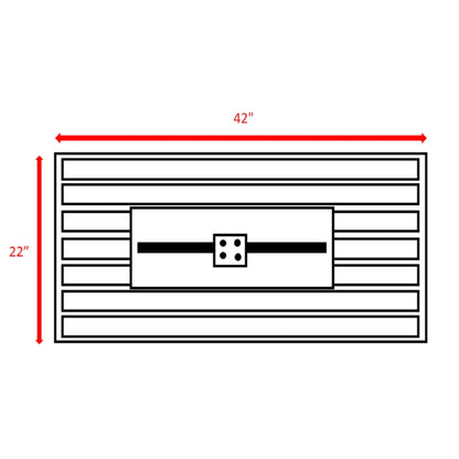 Rectangular Fire Pit With Frame Elegant Design LSI Patio Furniture