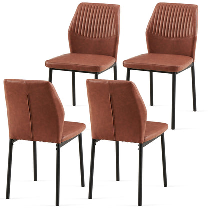 Dining Chairs Living Room Chair Modern Kitchen Armless Side Chair With Metal Legs Home Essentials