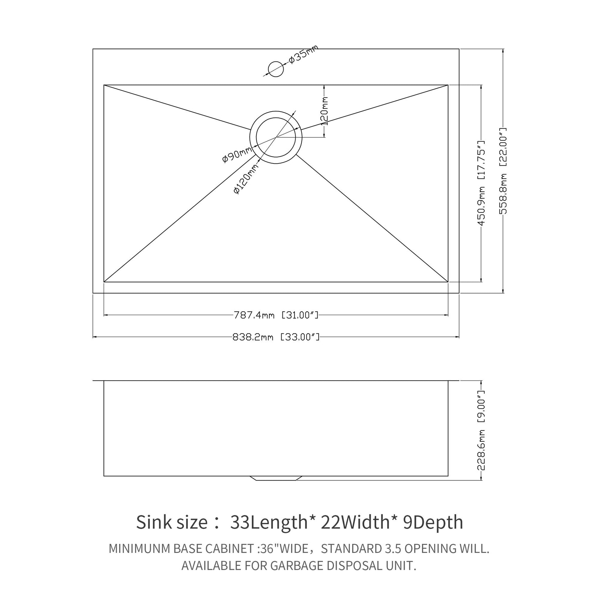 Stainless Steel Drop In Kitchen Sink, Topmount Daily Nest