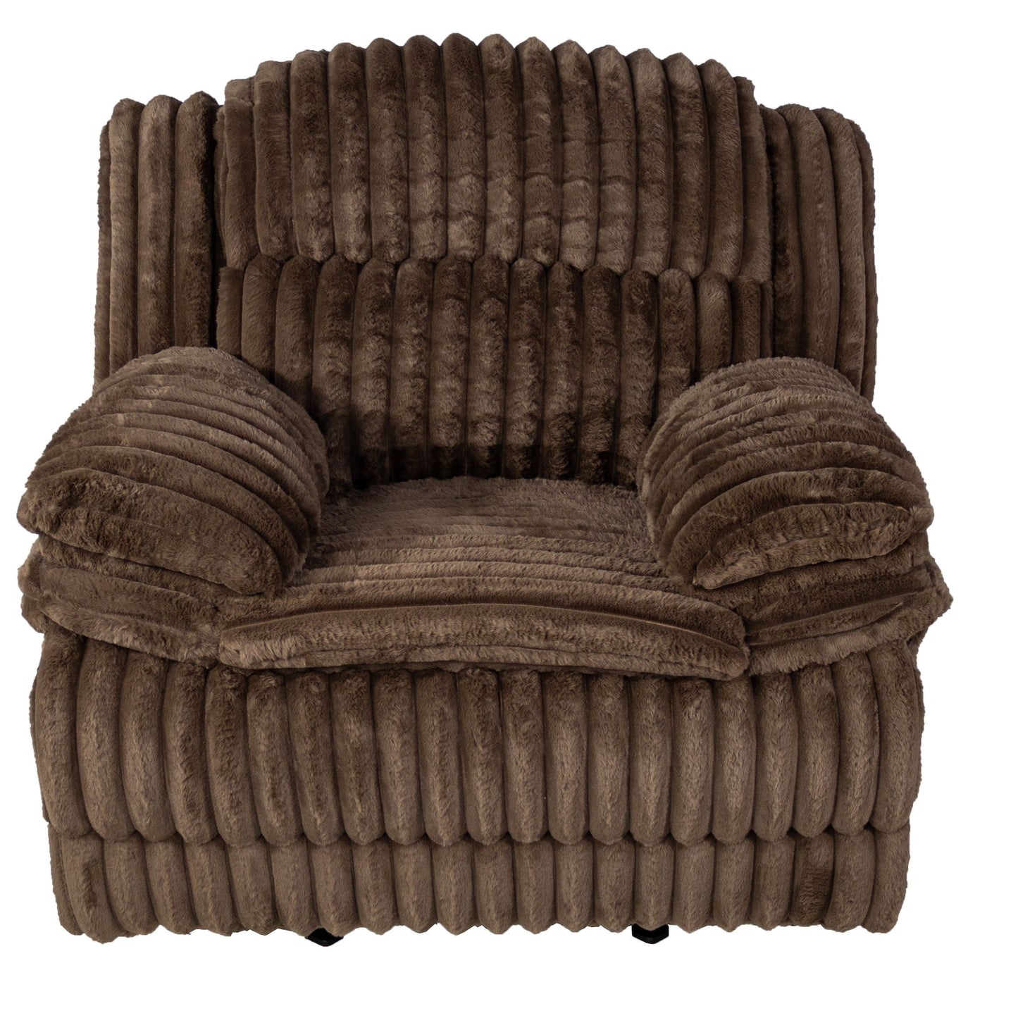 Contemporary Manual Motion Glider Recliner Chair With Padded Armrests And Smooth Rocking Function Home Essentials