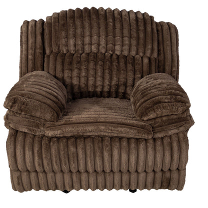 Contemporary Manual Motion Glider Recliner Chair With Padded Armrests And Smooth Rocking Function Home Essentials