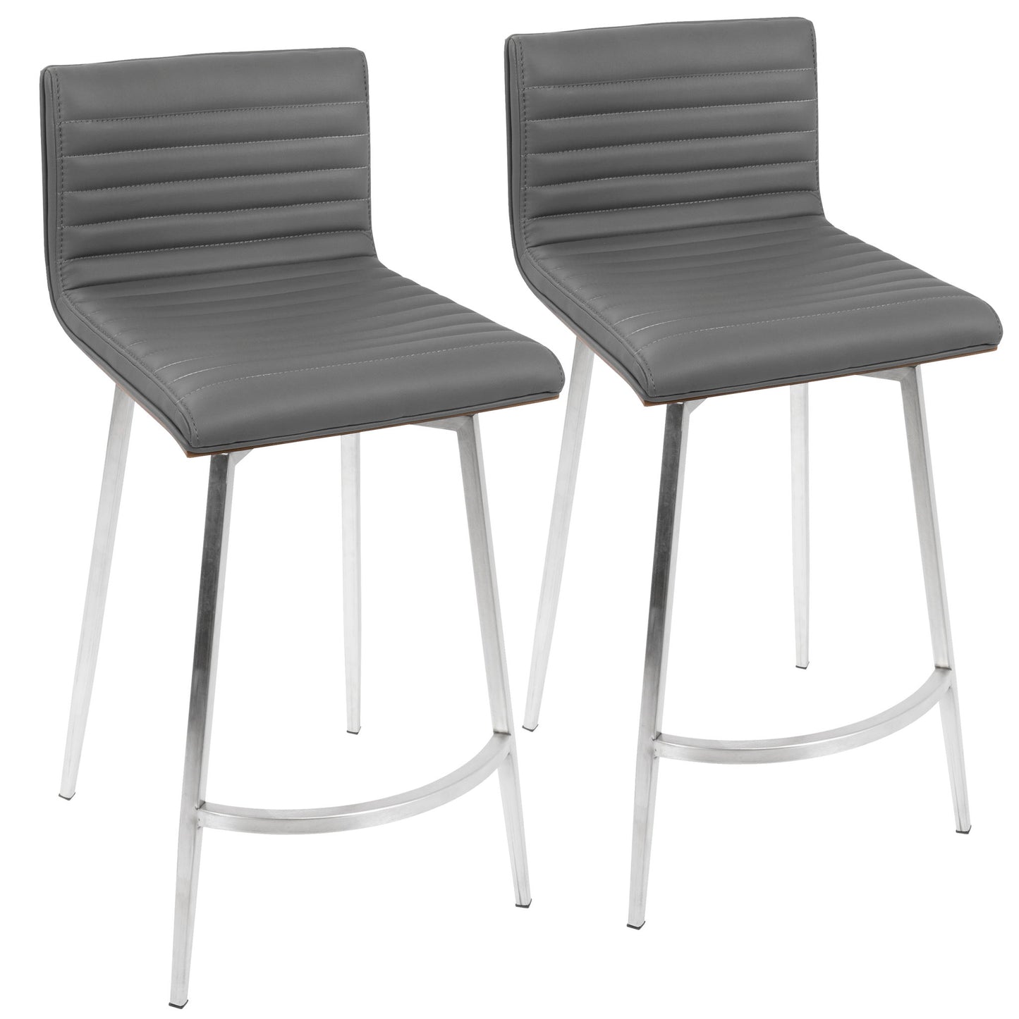 Mason - Contemporary Swivel Counter Stool (Set of 2) Lumi Source