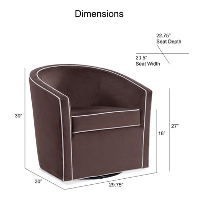 Kendall - Swivel Chair With Barrel Back Design Ridgecrest Home