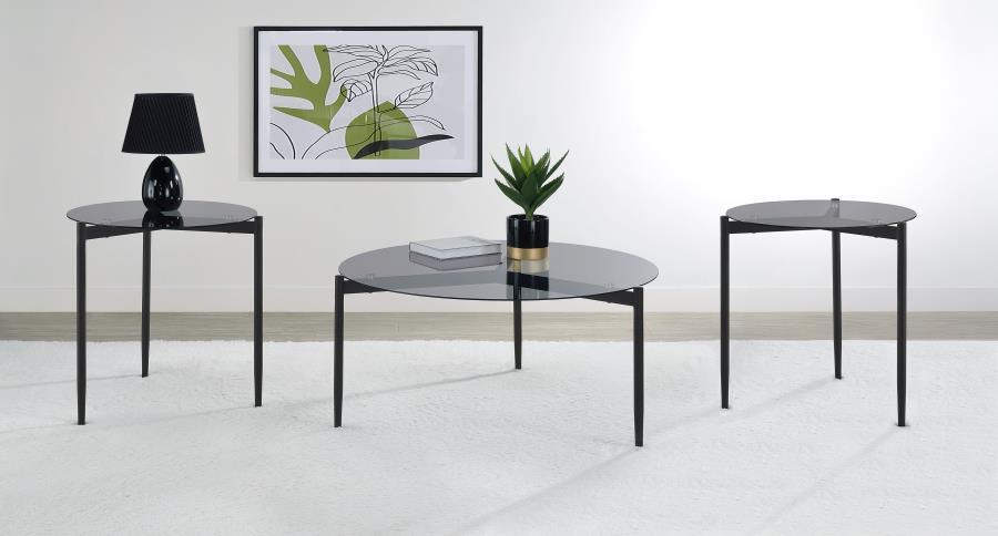 Rosalie - Round Coffee And End Table Set Coaster Fine Furniture