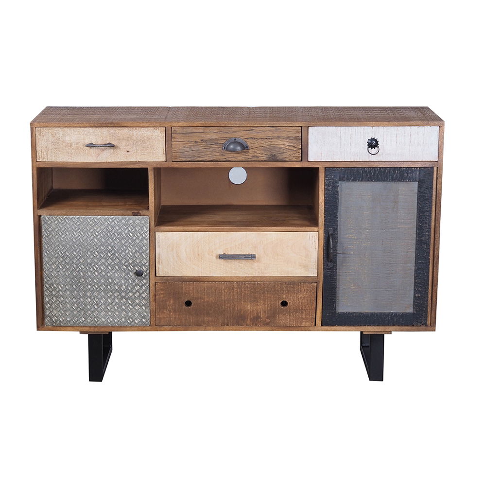 Rustic 2 Drawer Kitchen Island - Multi Home Essentials
