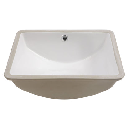 Modern Ceramic Undermount Bathroom Sink With Overflow, High Quality Daily Nest