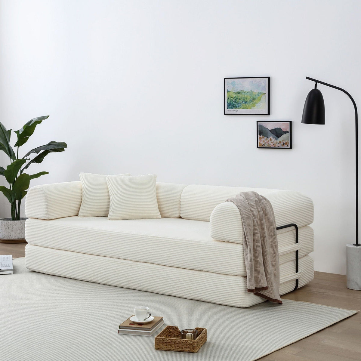 Convertible Foldable Floor Sofa Bed For Living Room Home Essentials